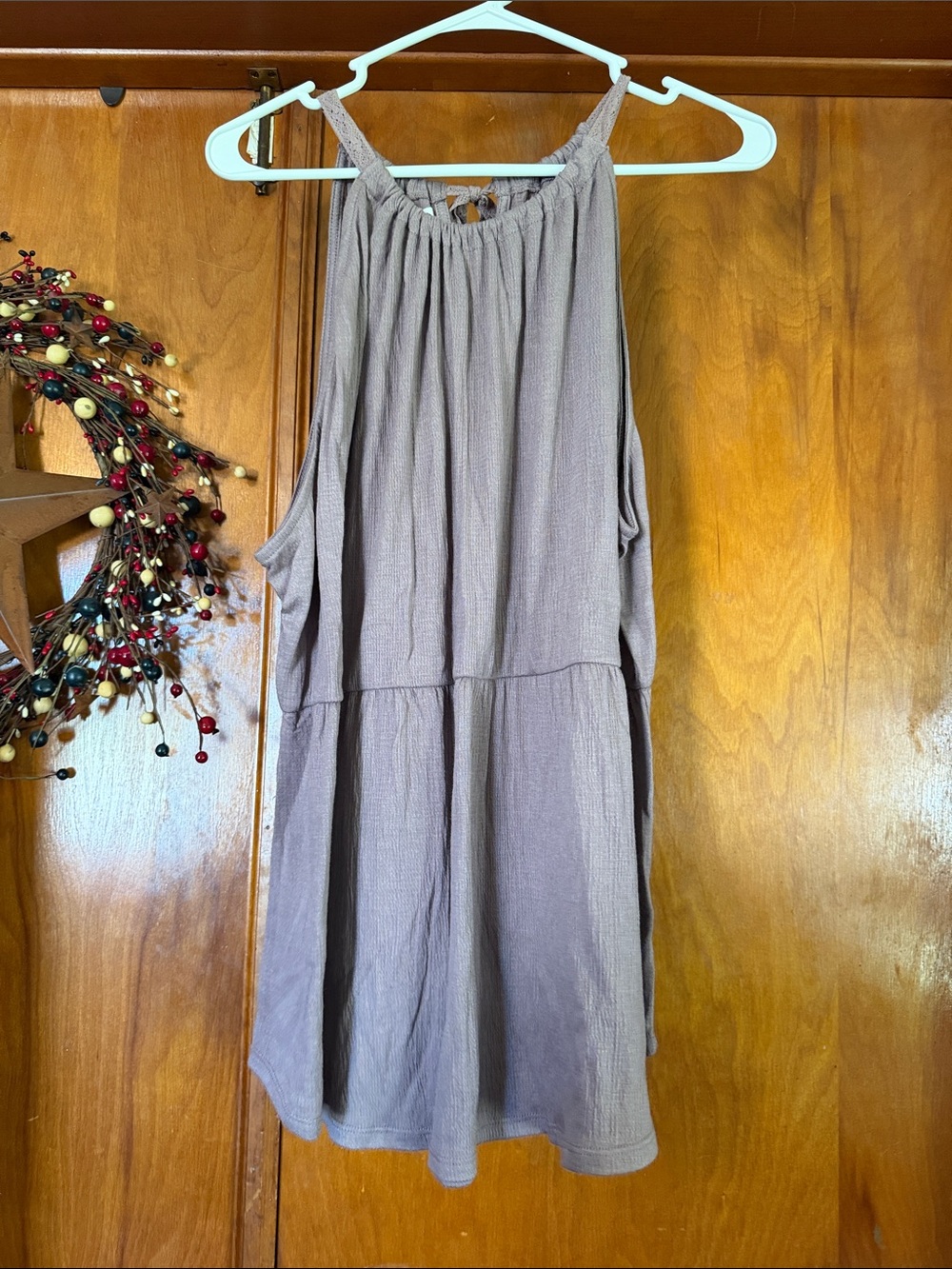 Sleeveless Mauve Taupe tank top